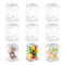 Foldable Transparent PVC Storage Boxes, Heart Print Gift Case, Rectangle, Clear, 5x4.5x7.6cm