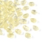 50Pcs Transparent Glass Beads, Rabbit, Light Yellow, 15x11.3~11.6x9.7~10mm, Hole: 1mm