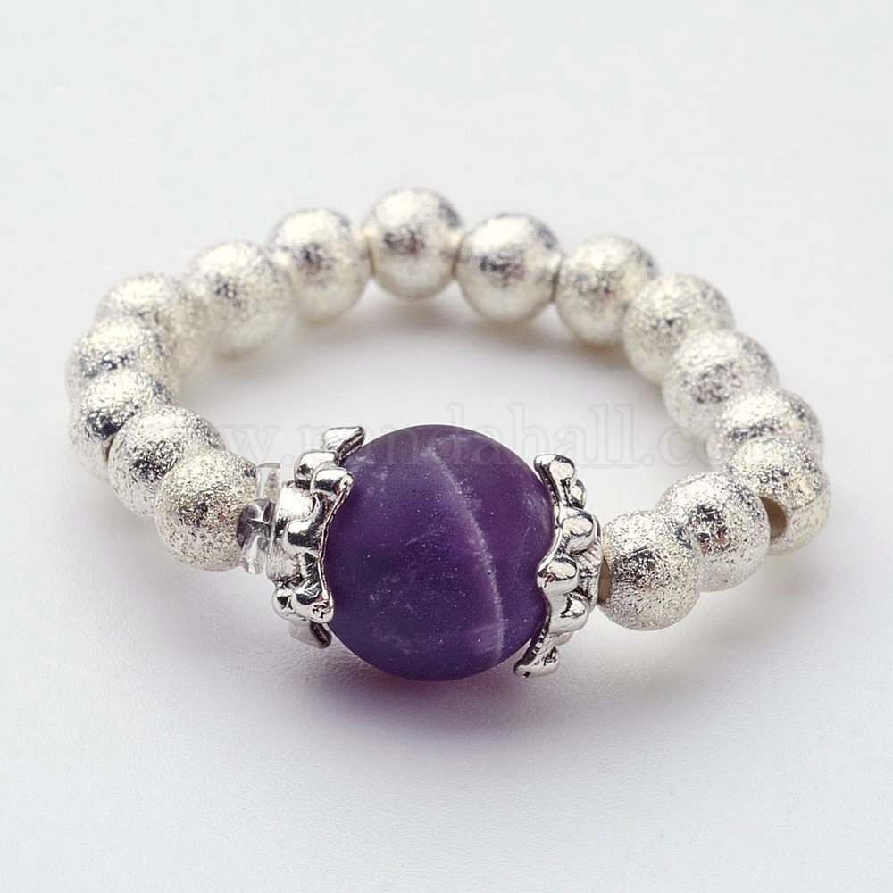 Wholesale Amethyst Stretch Rings