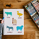 Stencil per pittura da disegno per animali domestici DIY-WH0391-0377-6