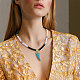 Handmade Polymer Clay Heishi Beads Pendant Necklaces sgNJEW-JN02816-5