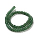 Verde naturale perline avventurina fili G-D481-03B-4