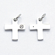 316 Surgical Stainless Steel Tiny Cross Charms STAS-K178-03P-2