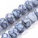 Opaque Baking Painted Glass Beads Strands EGLA-N006-009C-A10-1