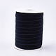 Односторонняя бархатная лента, темно-синий, 3/8 дюйм (9.5~10 мм), о 50yards / рулон (45.72 м / рулон)