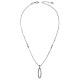 TINYSAND  inchO inch Shaped 925 Sterling Silver Cubic Zirconia Pendant Necklaces TS-N317-S-2