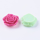 Rosa abalorios de resina de flores para los niños collar de chicle X-RESI-R110-M-2