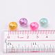 Faceted Spray Painted Transparent Glass Beads X-DGLA-R030-10mm-M-4