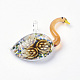 1 pendentifs en verre pc oie main de Murano pour colliers X-LAMP-Y066-5-1