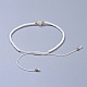 Nylonfaden geflochtene Perlen Armbänder BJEW-JB04346-09-3