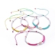 Handmade Polymer Clay Heishi Beads Braided Beaded Necklaces NJEW-JN02724-1