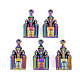 Pendentifs en alliage de couleur arc-en-ciel PALLOY-S180-288-NR-1