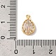 Латунные микропаве прозрачные подвески с фианитом KK-M294-12G-3