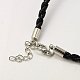 Fashion PU Leather Necklaces Making NJEW-G110-02-3