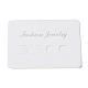 Rectangle Paper Hair Clip Display Cards AJEW-A052-09-2