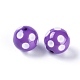 Round Polka Dot Bubblegum Acrylic Beads for Kid Jewelry X-SACR-S146-20mm-02-2