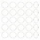 ユニクラフトチベットスタイルのリンキングリング  サークルフレーム  カドミウムフリー＆鉛フリー  ウェーブの丸いリング  銀  22x1.5mm  40個/箱 FIND-UN0002-02-1