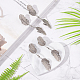 FINGERINSPIRE 4 Pcs Leaf Shape Shirt Collar 94x19mm Sweater Shawl Clips Alloy Cardigan Collar Holder Brooch Clip Pullover Blouse Clasps Practical Wedding Fancy Clothing Accessories Gift JEWB-FG0001-01-5