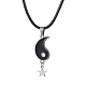 2-teiliges Yin-Yang-Paar-Halsketten-Set im 2-Stil NJEW-JN04578-5