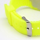蛍光色ユニセックス学生は電子シリコーン腕時計を導いた  緑黄  38~65x57~68ミリメートル  40ミリメートル X-WACH-M113-01-3