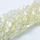 Chapelets de perles en verre électroplaqué EGLA-G018-L-FR01-1