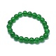 Bracelets extensibles de perles de jade de malaisie naturelle (teints) BJEW-K212-C-013-2