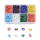 1 boîte 6/0 perles de rocaille en verre opaque coloris lustered loose spacer beads SEED-X0050-4mm-06-1
