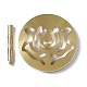 真鍮香プレス金型  蓮香作成ツール  中国の伝統的なスタイル  ホームティーハウス禅仏教用品  蓮の模様  完成：59.5x43.5mm AJEW-WH0258-405B-1