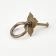 Clover Brass with Iron Drawer Pull Drop Handles KK-WH0079-64-4