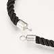 Twisted Nylon Cord Bracelet Making MAK-S058-03P-2