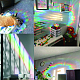 Gorgecraft wasserfeste PVC-farbige laserbefleckte Fensterfolien-Klebeaufkleber DIY-WH0256-053-5