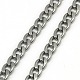 Модных мужских 201 цепи из нержавеющей стали бордюрный ожерелья NJEW-L043-40P-2