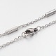 304 Stainless Steel Cable Chain Necklaces NJEW-M136-13P-1