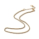 Ионное покрытие (ip) 304 ожерелье из веревки из нержавеющей стали для мужчин и женщин NJEW-K245-023A-1