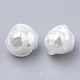Perles d'imitation en plastique écologique X-MACR-T013-03-2