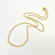 Unisex Casual Style 304 Stainless Steel Twisted Chain Necklaces X-STAS-O037-16G-2