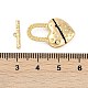 Застежки-тоггл из латуни с эмалью KK-K391-13G-4