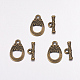Tibetan Style Alloy Toggle Clasps X-MAC2014-NF-1