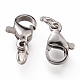 304 Stainless Steel Lobster Claw Clasps STAS-G240-01B-P-3