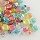 Ab-couleurs mixtes perles acryliques transparente MACR-R546-23-1