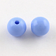 Round Opaque Acrylic Beads SACR-R866-8mm-M-2