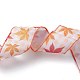 10M Thanksgiving Day Theme Wired Linen Ribbon OCOR-G013-02H-3