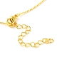 Rack Plating Brass Rope Chain Necklaces NJEW-K256-04G-3