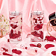 Benecreat 200 個人工シルクバラの花びら花瓶フィラーフローティング  ロマンステーマの花瓶フィラーパールメイクブラシホルダー用  結婚式  パーティーの装飾 DIY-BC0006-38-5