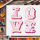 Пластиковые многоразовые шаблоны трафаретов для рисования DIY-WH0172-332-6
