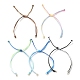 Изготовление браслета из плетеного нейлонового шнура градиентного цвета с регулируемым цветом AJEW-JB01163-02-1