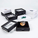 Benecreat 24 unids terciopelo caja de exhibición de piedras preciosas cuadrado diamante gema caja de almacenamiento de joyas organizador caja con terciopelo en el interior negro OBOX-BC0001-03-7