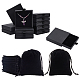 NBEADS 12 Pcs Jewelry Gift Boxes with 12 Pcs Velvet Bags DIY-NB0008-85-1