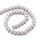 Opaque Solid Color Crystal Glass Rondelle Beads Strands EGLA-F046A-12-2