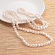 Perline perla naturale Collana NJEW-P126-A-06-2